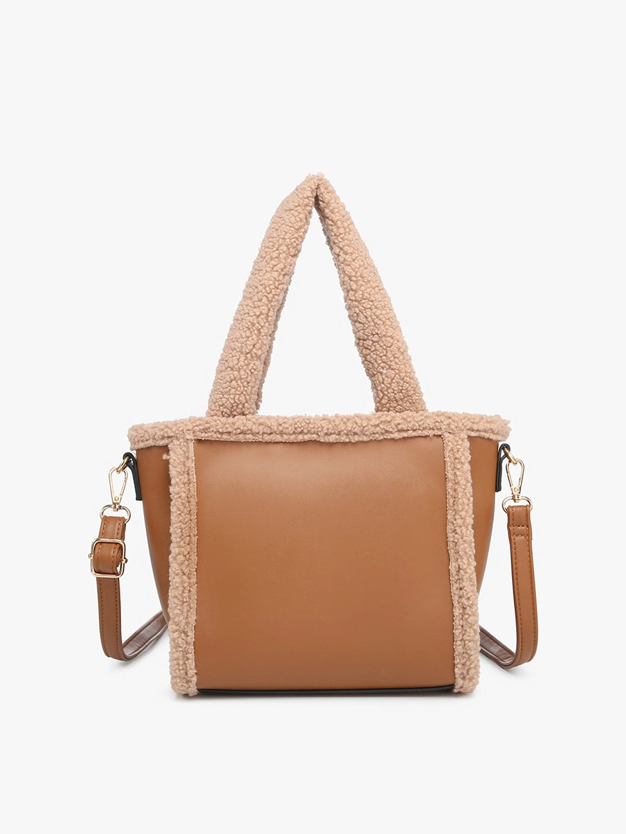 Helsinki Sherpa Trim Satchel/Crossbody