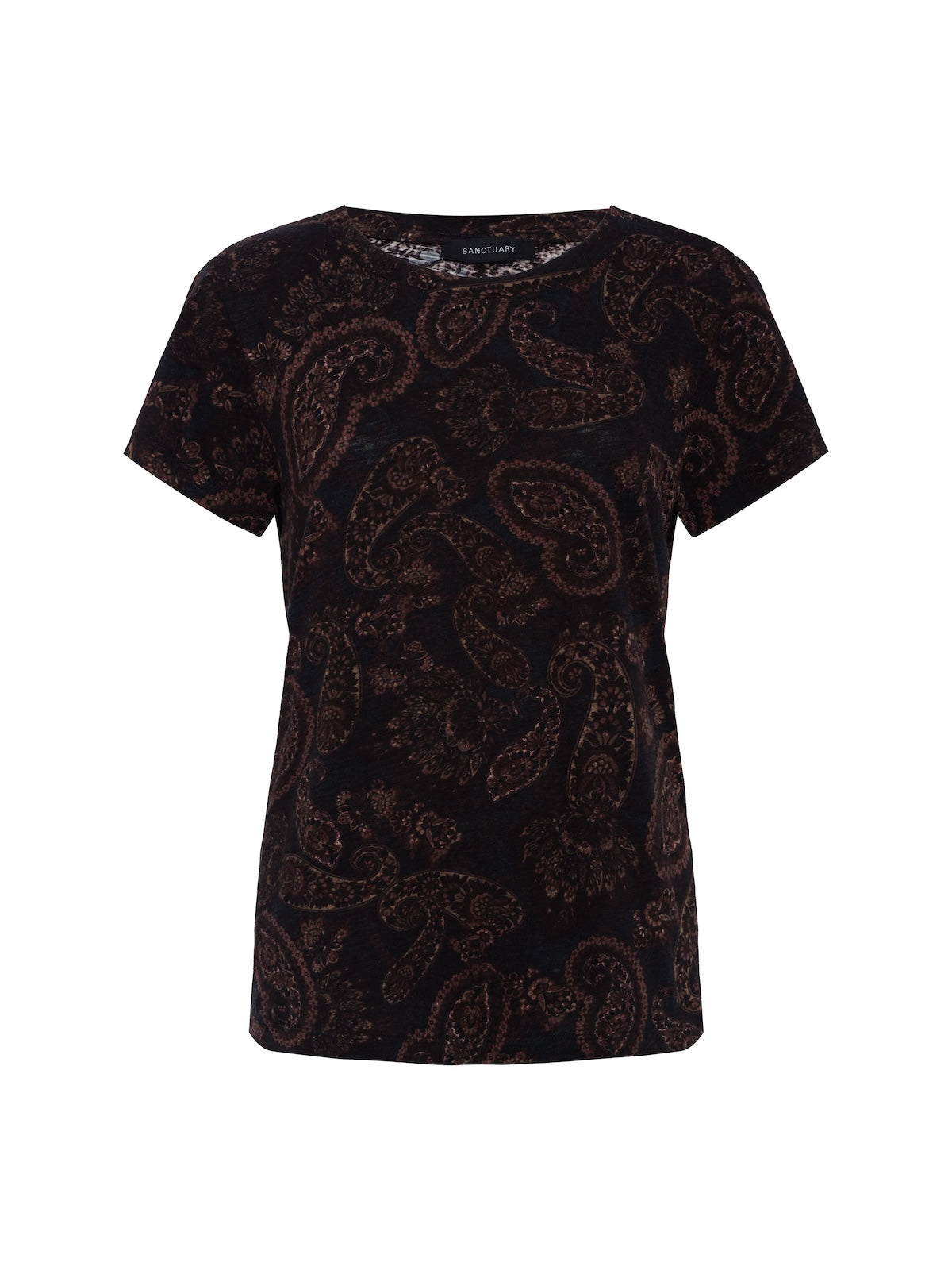 The Perfect Tee Cocoa Paisley