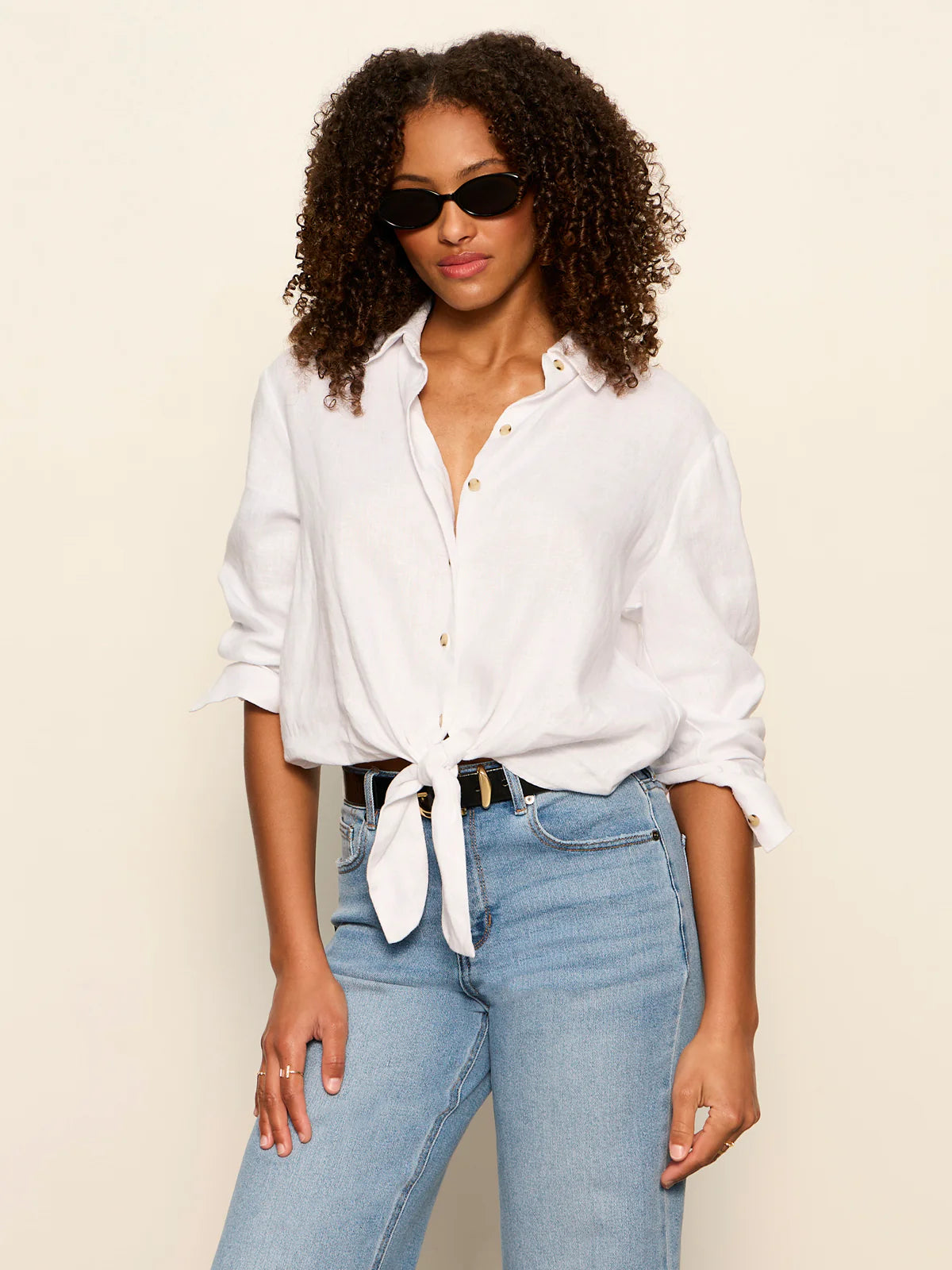More Love Linen Tie Top