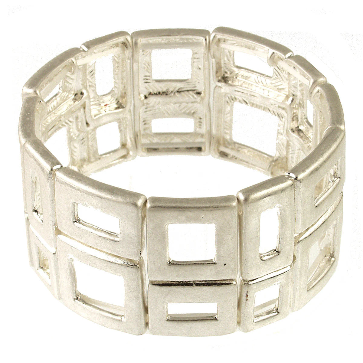 Antique Silver Rect. Bracelet 2200