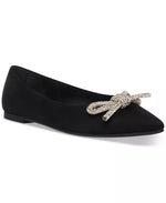 Load image into Gallery viewer, Elina Rhinestone Bow Flats
