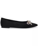 Load image into Gallery viewer, Elina Rhinestone Bow Flats
