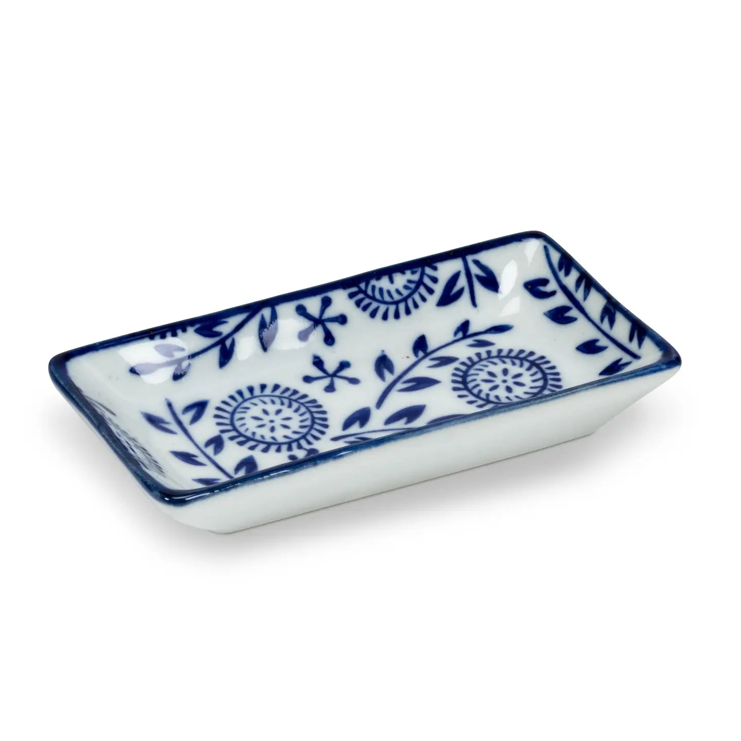 Blue/White Small Rectangle Dish
