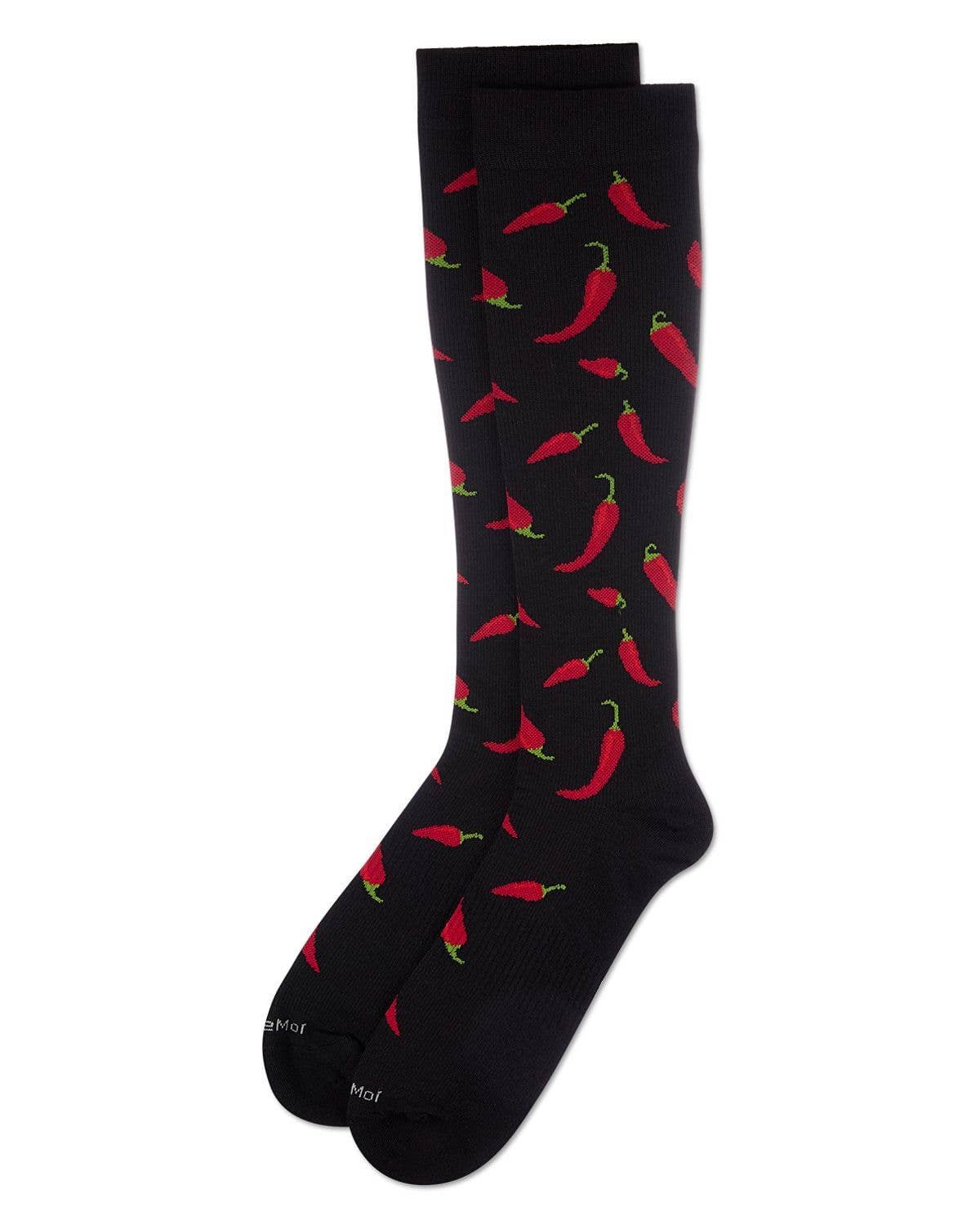 Memoi Chili Pepper Bamboo Compression Socks