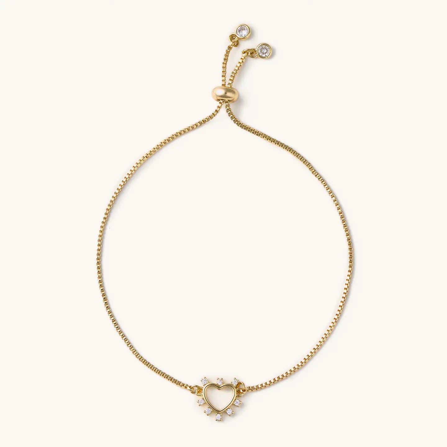 Elizabeth Crystal Heart Slider