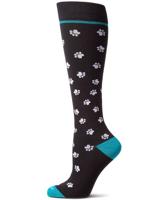 Paw Prints Cotton Compression Socks