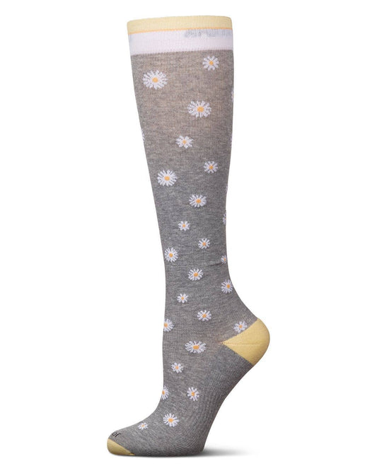 Memoi Daisies Cotton Compression Socks