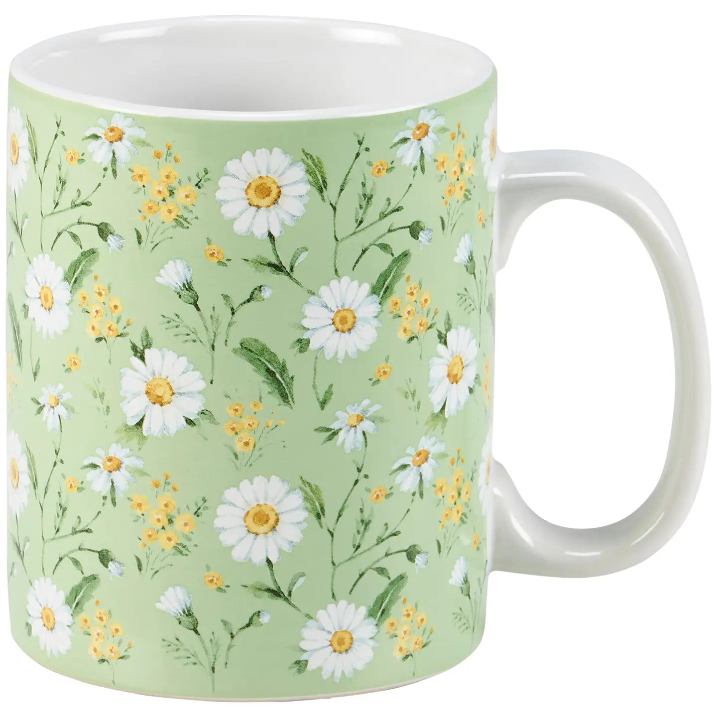 Green Daisy Mug