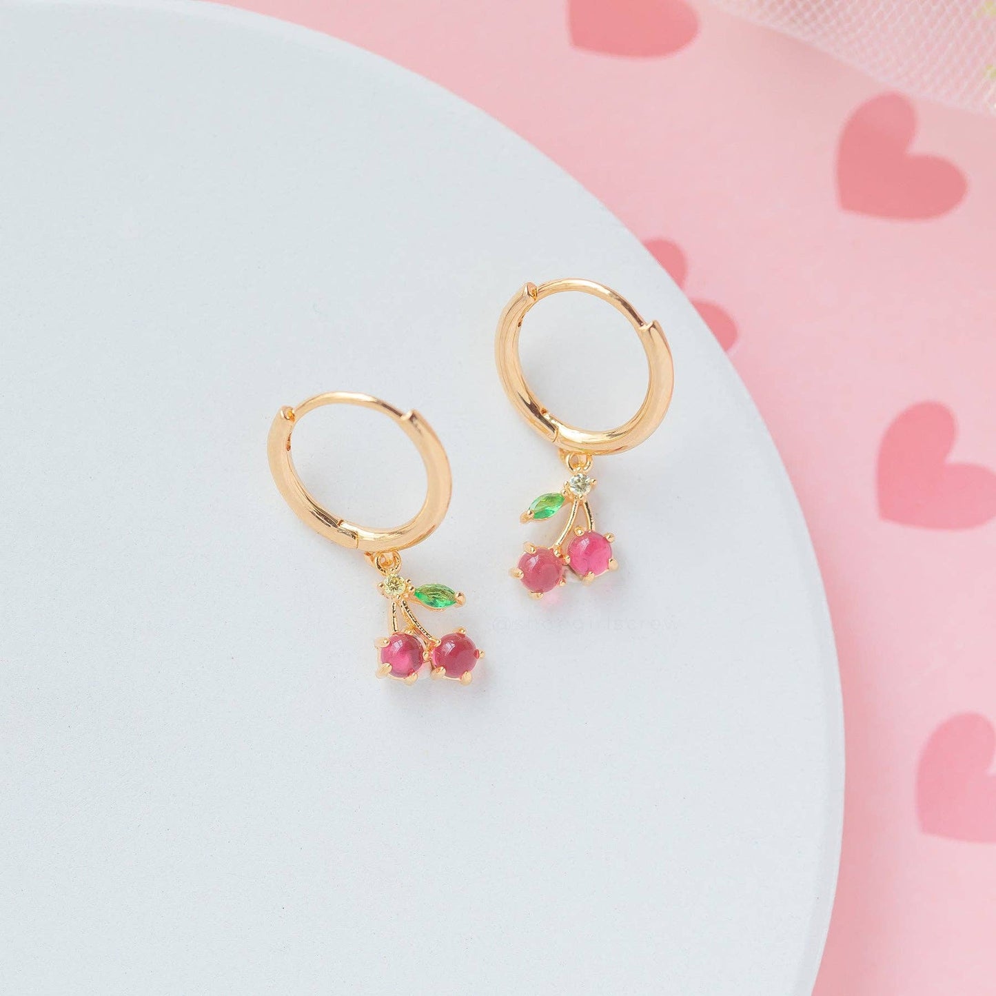 Cherry Sweet Hoops: Gold
