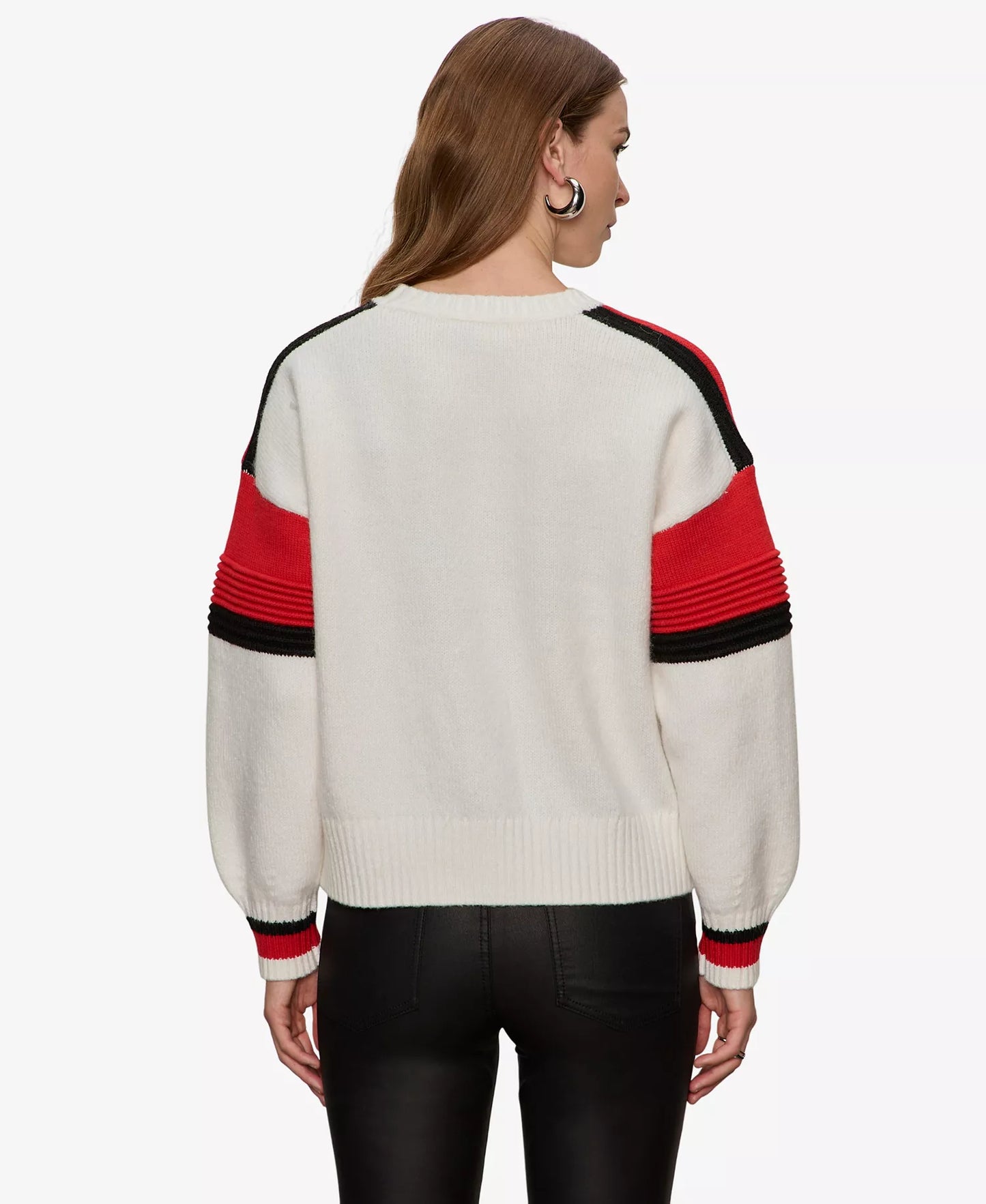 Sporty Stripe Crewneck Sweater