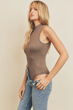 Load image into Gallery viewer, Mock Neck Tank Bodysuit
