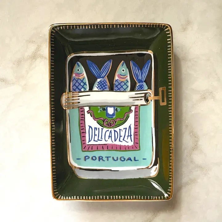 Sardines Porcelain Trinket Dish