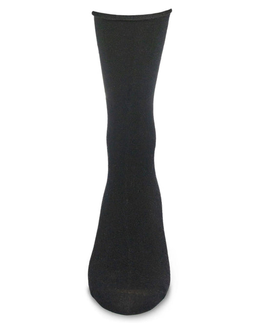 Memoi Back To Basics Roll Cuff Crew Socks