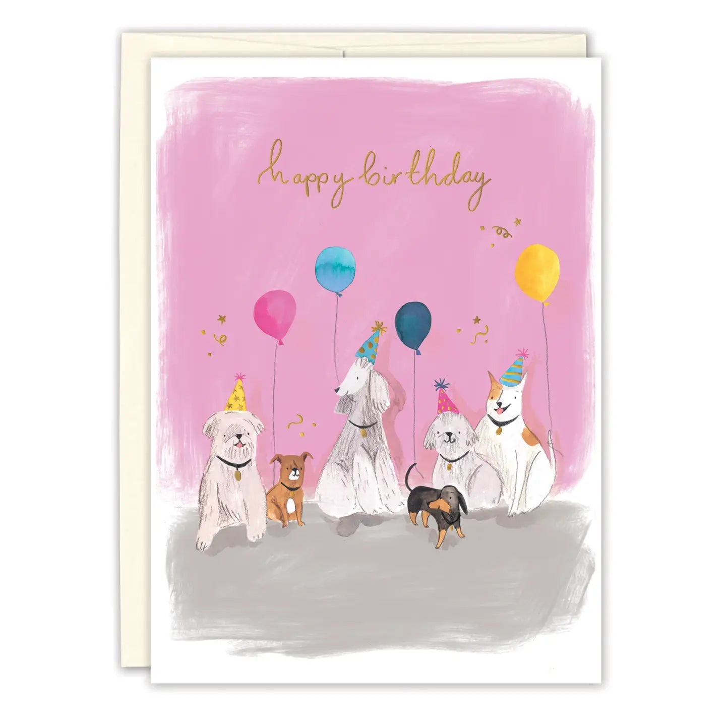 Pup Party Birthday Card