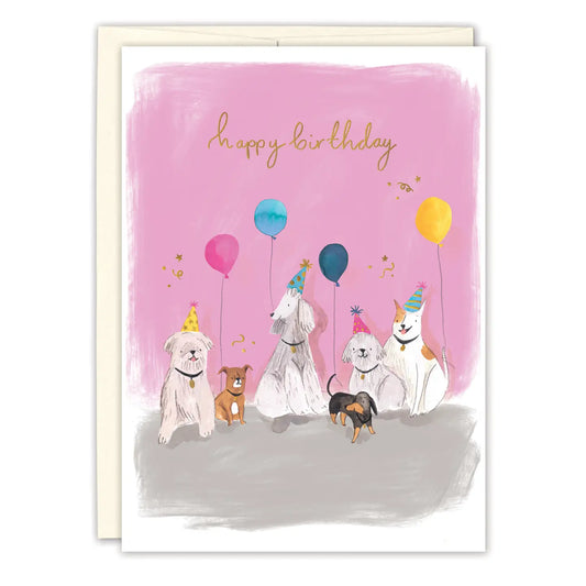 Pup Party Birthday Card