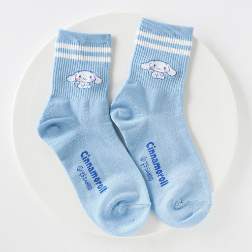 Sanrio Cotton Ankle 2 Line Soft Cotton Socks