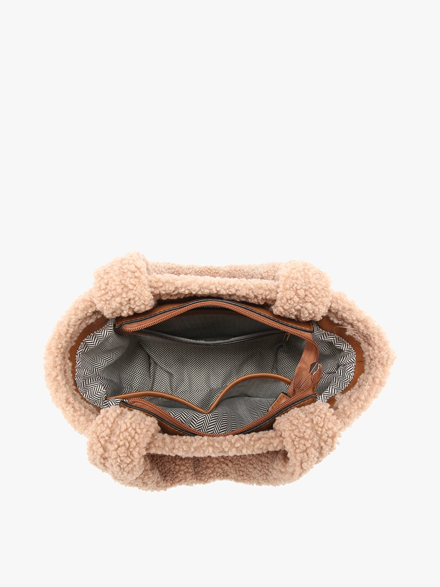 Helsinki Sherpa Trim Satchel/Crossbody