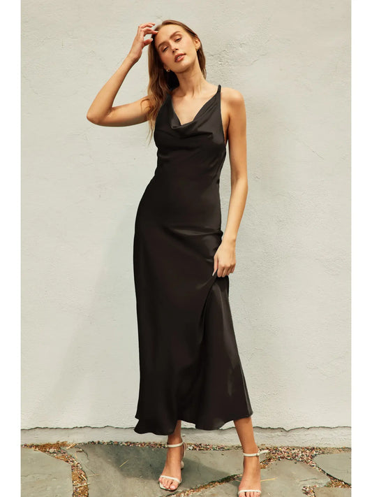 Going Out Twisted Strap Maxi Dress