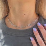 Load image into Gallery viewer, Sasha Silver Chain Necklace- Waterproof
