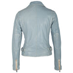 Load image into Gallery viewer, Sofia RF Leather Jacket - Winter Sky
