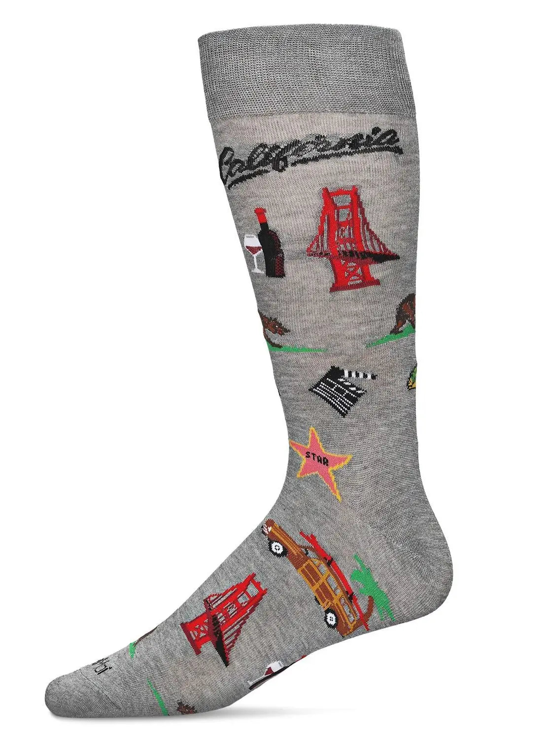 Men's California Cool Bamboo Blend Novelty Crew Sock