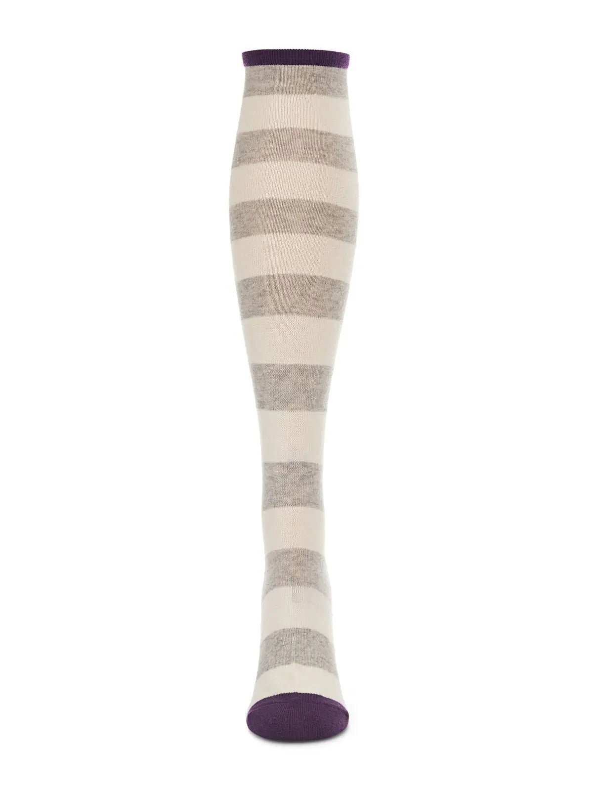 Shaded Stripes Cashmere Blend Knee High Socks