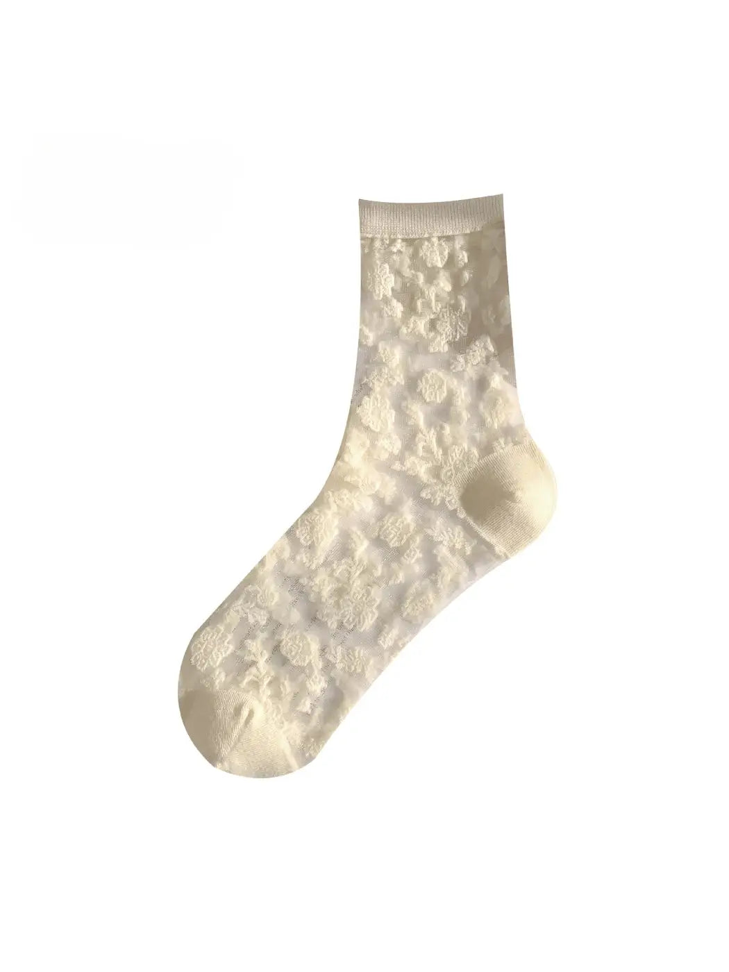 Rufia - Elegant Bloom Sheer Lace Socks