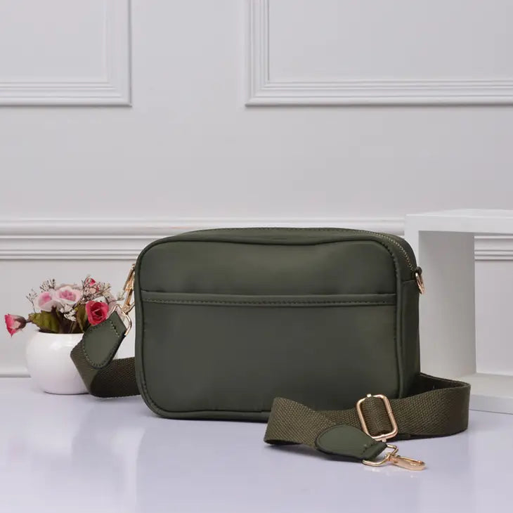 Nylon Rectangular Crossbody Bag