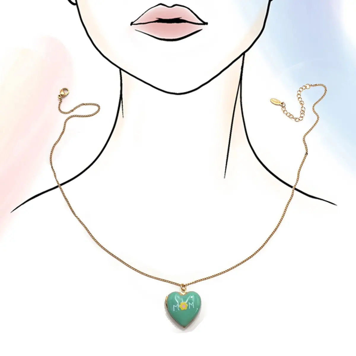 18K Stainless Steel Tarnish Free Locket Necklace | 40NK9469