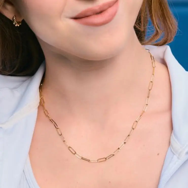 Paige Paperclip Necklace