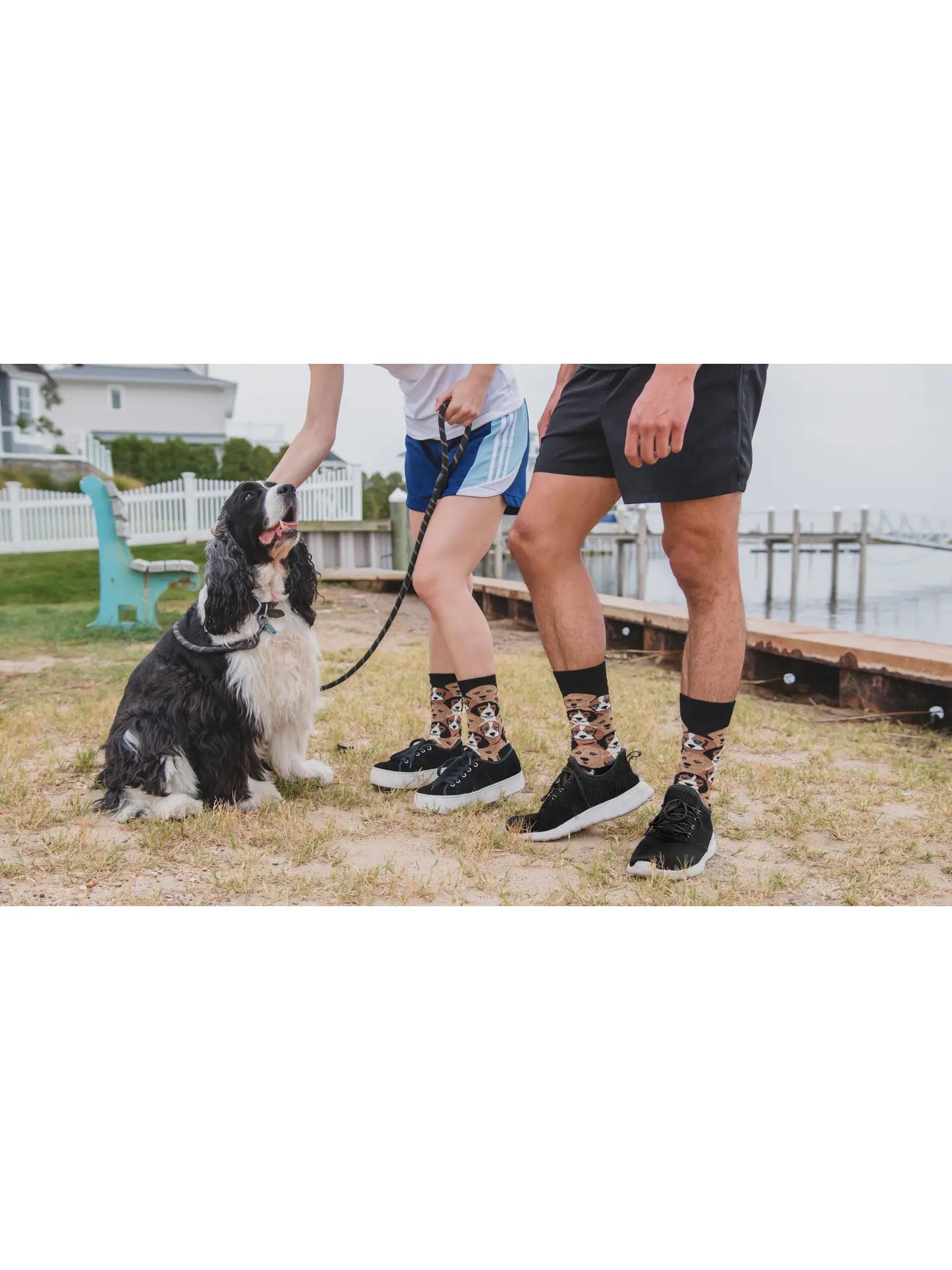 Puppy Men's Bamboo Crew Socks