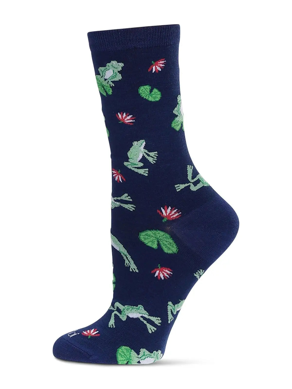 Women's Frogs Bamboo Crew Socks