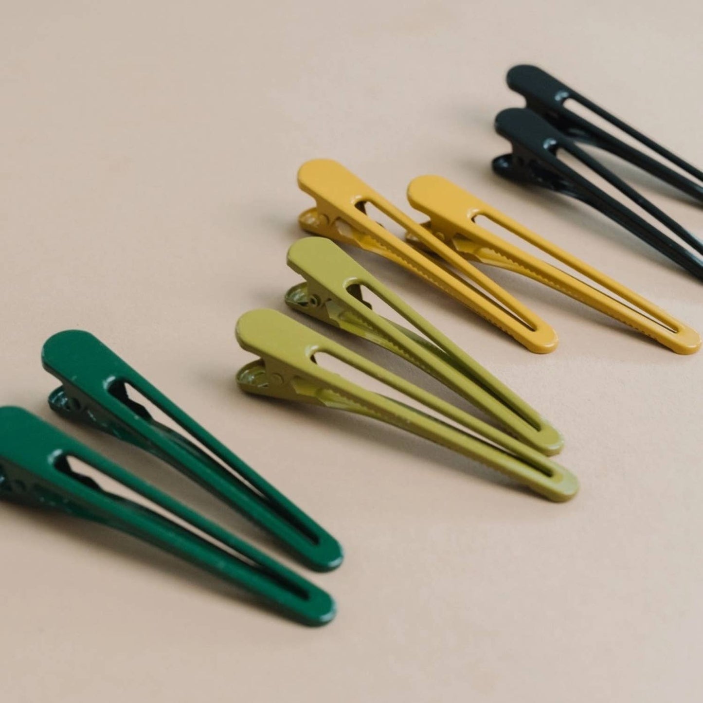 Triangle | Alligator Hair Clip | Metal Hair Pin | Assorted: Forest