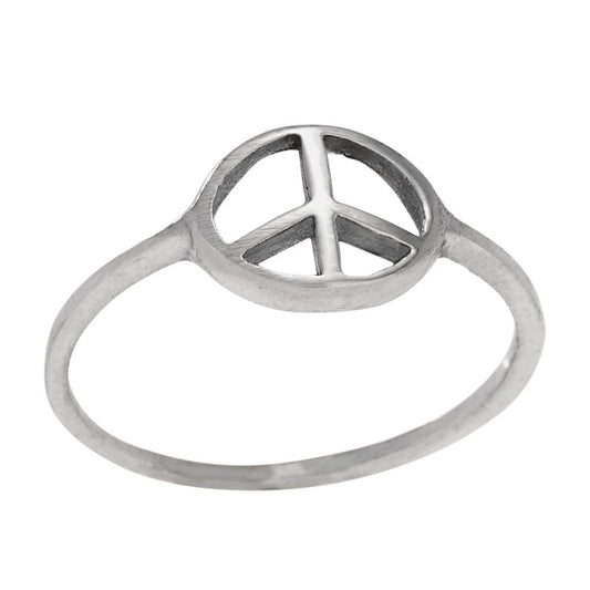 Keep The Peace Sterling Silver Ring: 7