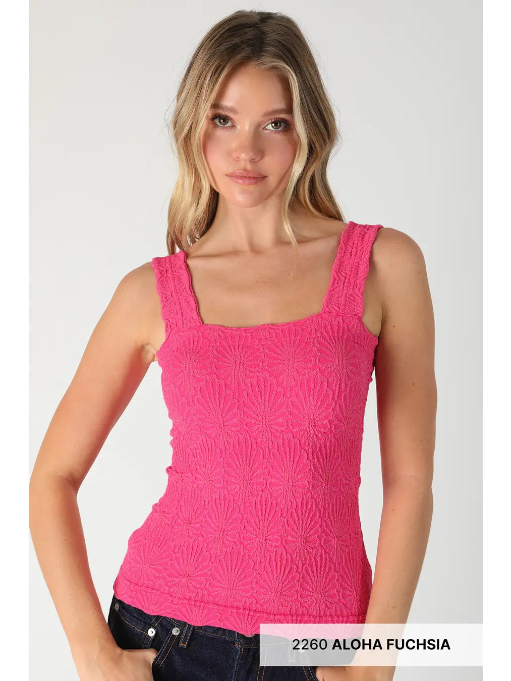 Lace Textured Square Top