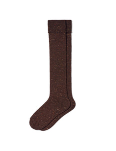 Cuffed Tweed Knee Sock