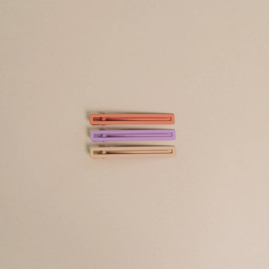 Yarrow | Alligator Hair Clips | Assorted | Metal Hair Pins: Sunset