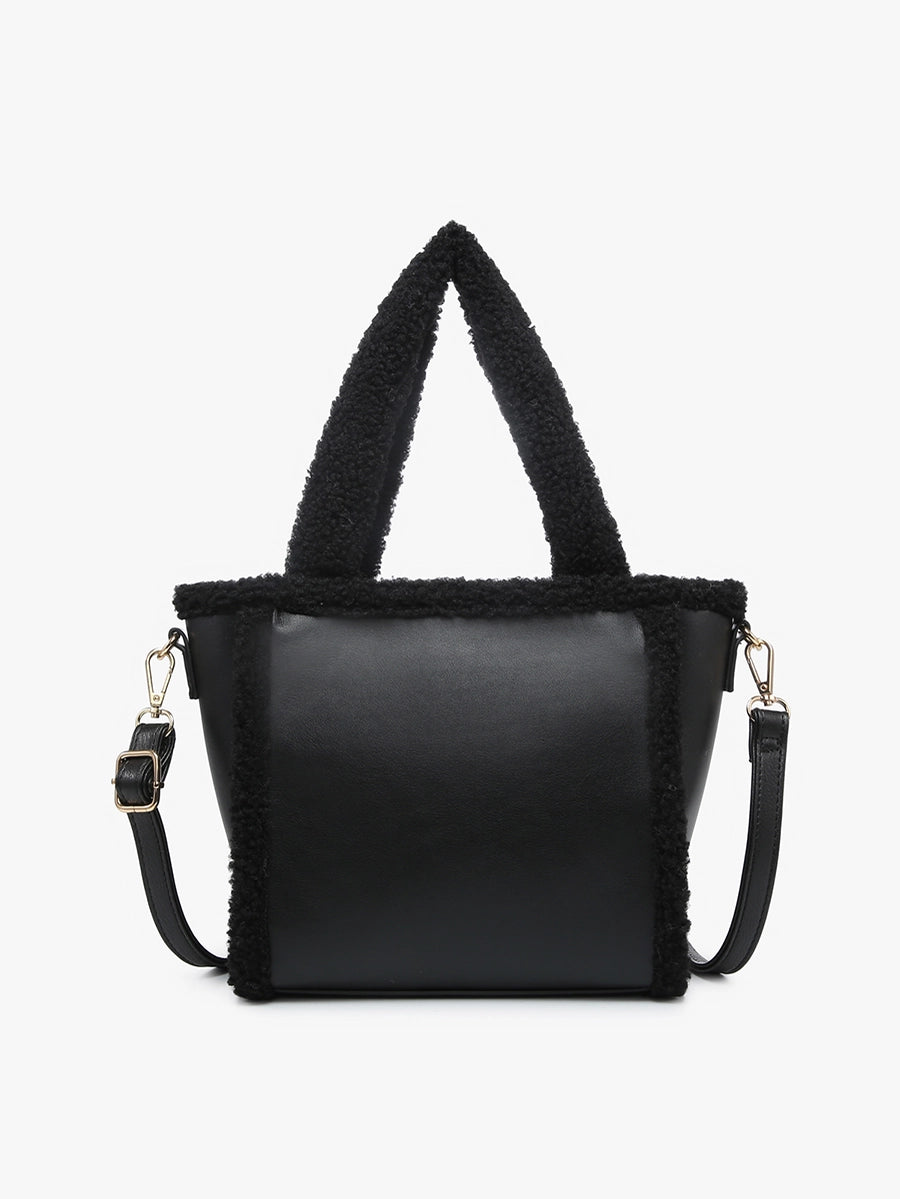 Helsinki Sherpa Trim Satchel/Crossbody