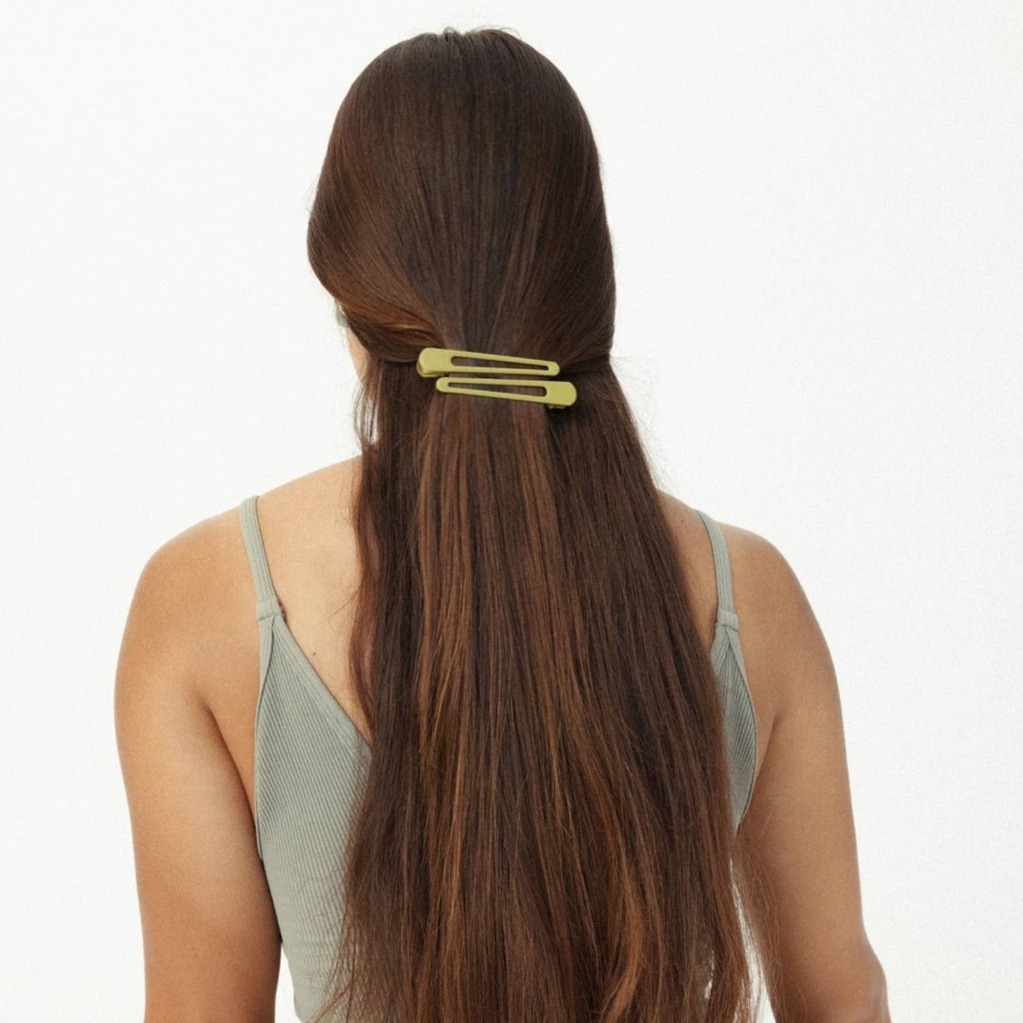 Triangle | Alligator Hair Clip | Metal Hair Pin | Assorted: Forest