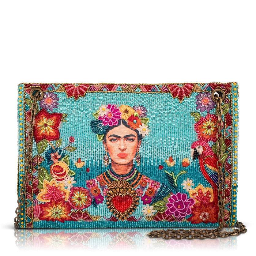 Viva Power Tropical Beaded Crossbody Handbag
