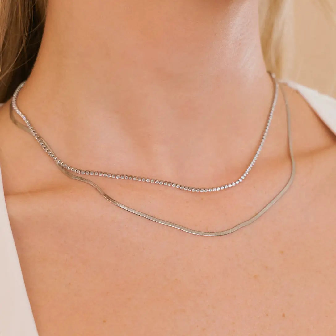 Micro Herringbone Necklace