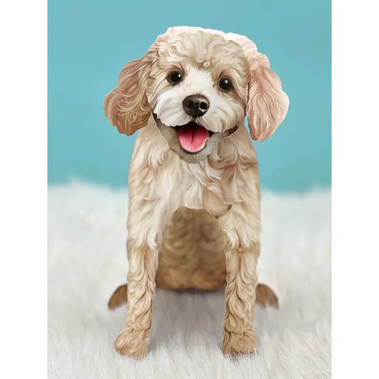 Poodle Pop-Up Card