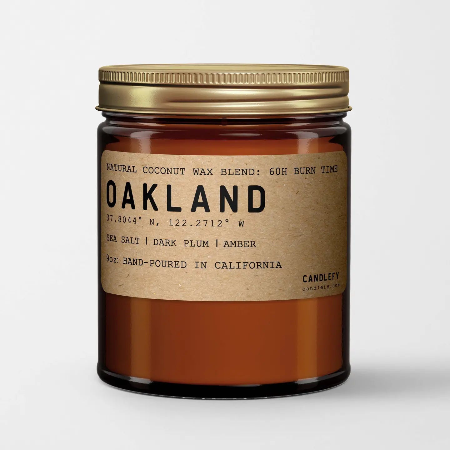 Oakland California Natural Wax Scented Candle