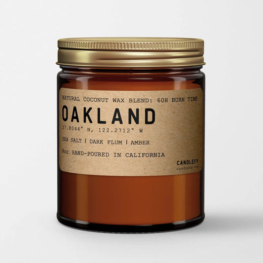 Oakland California Natural Wax Scented Candle