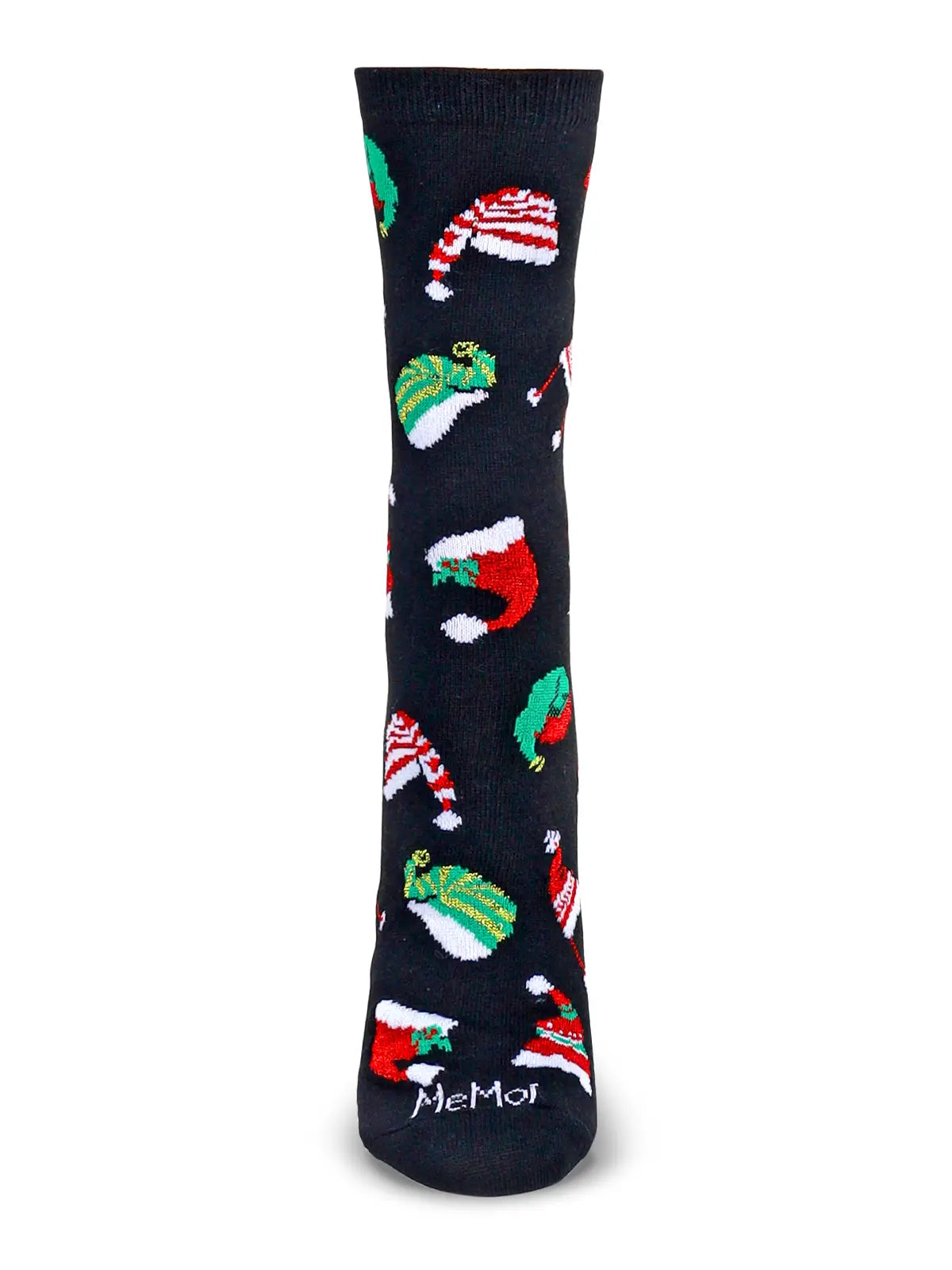Women's Santa Hats Holiday Crew Socks
