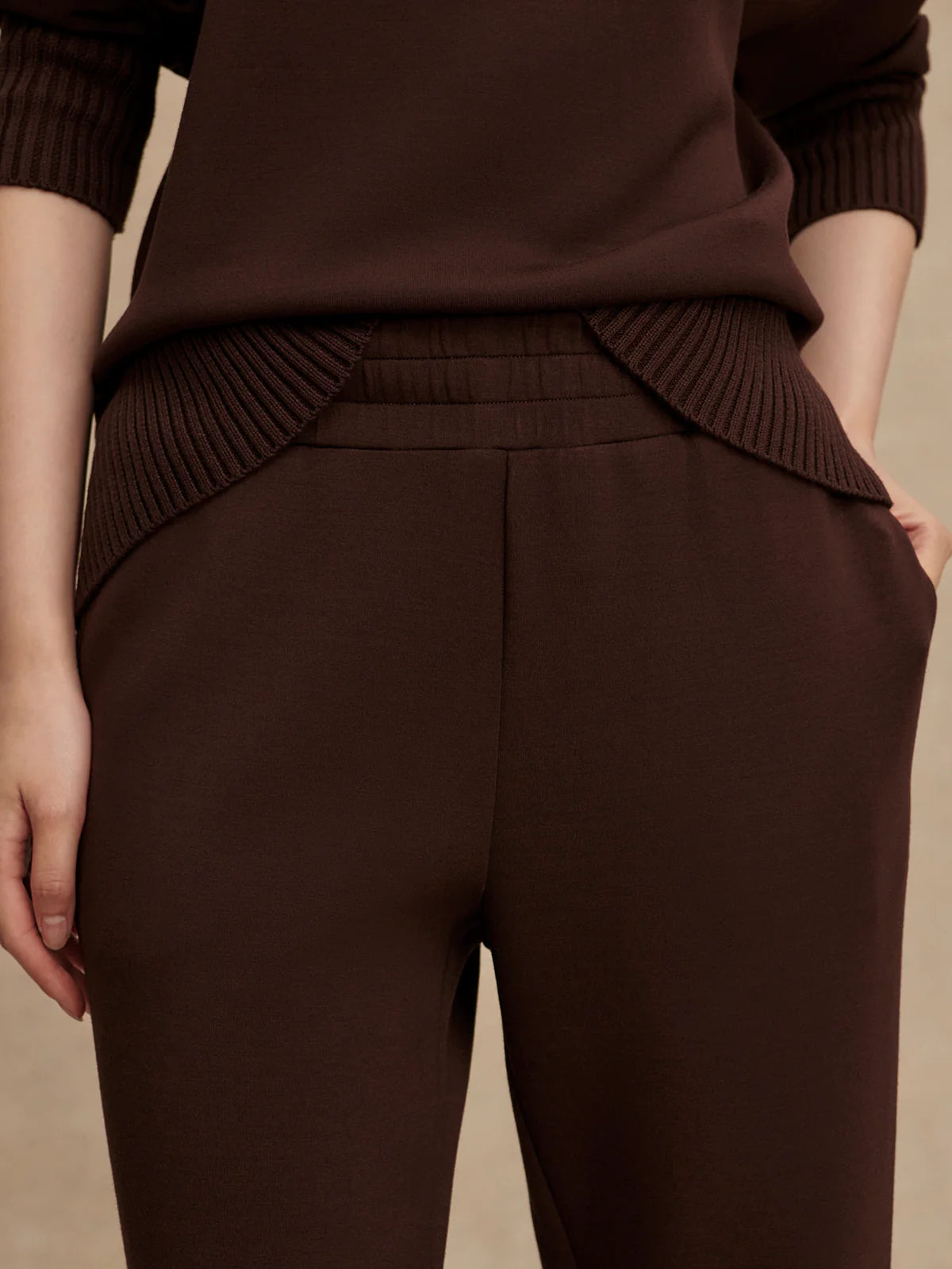 The Slim Cuff Pant 27.5" - Coffee Bean