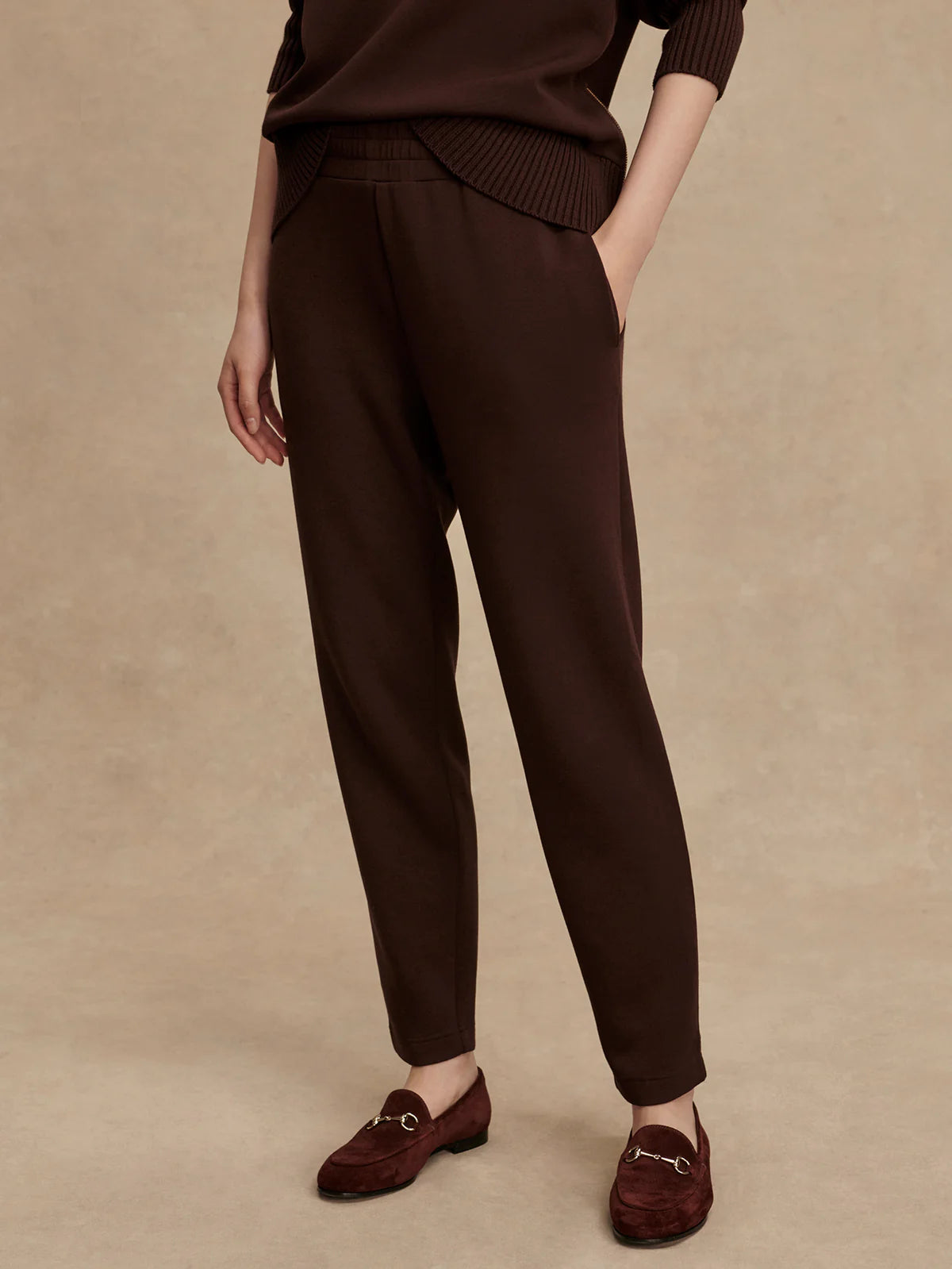 The Slim Cuff Pant 27.5" - Coffee Bean