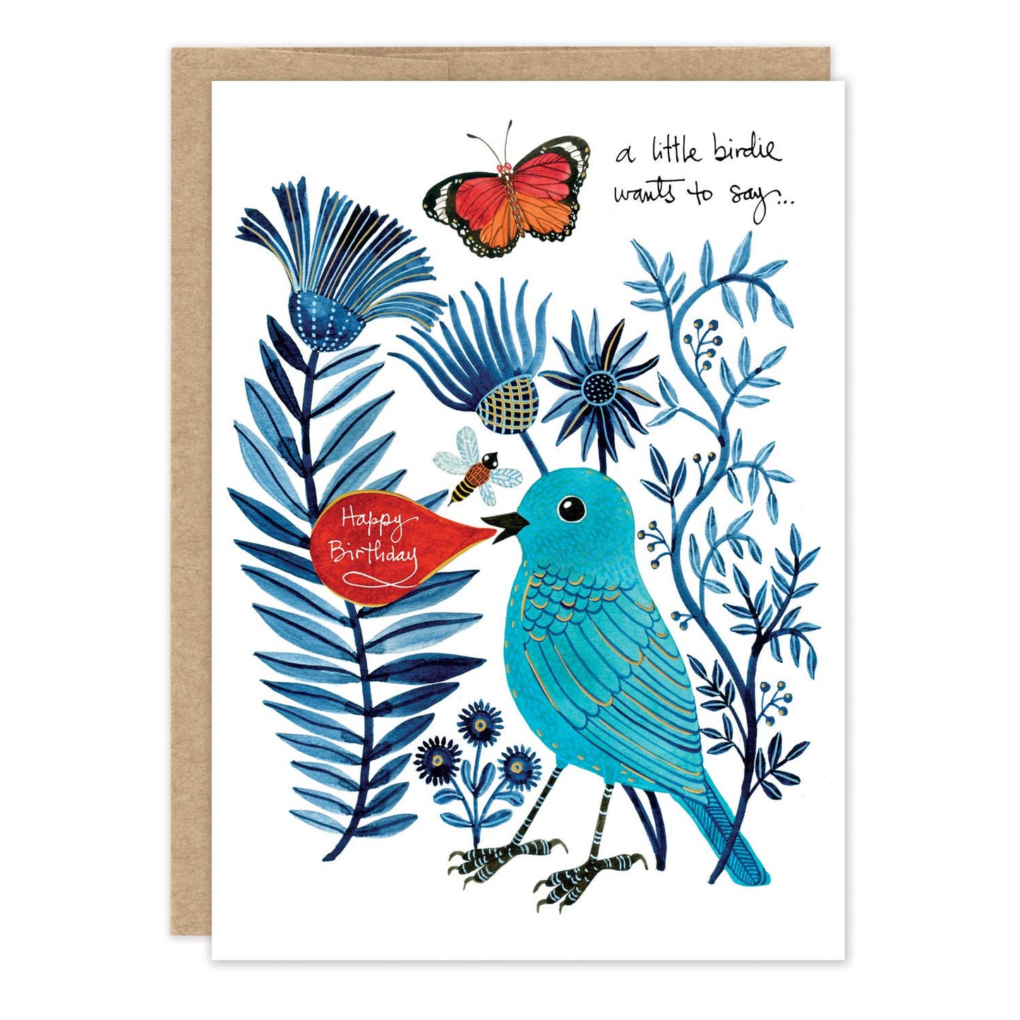 A Little Birdie Birthday Card