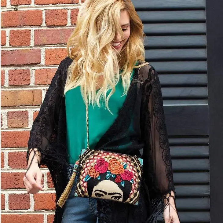 Frida Beaded Crossbody Handbag