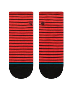 Red Fade Women's Quarter Sock